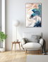 Wallity Pintura de Vidrio Templado Decorativa Multicolor 46 x 72 cm